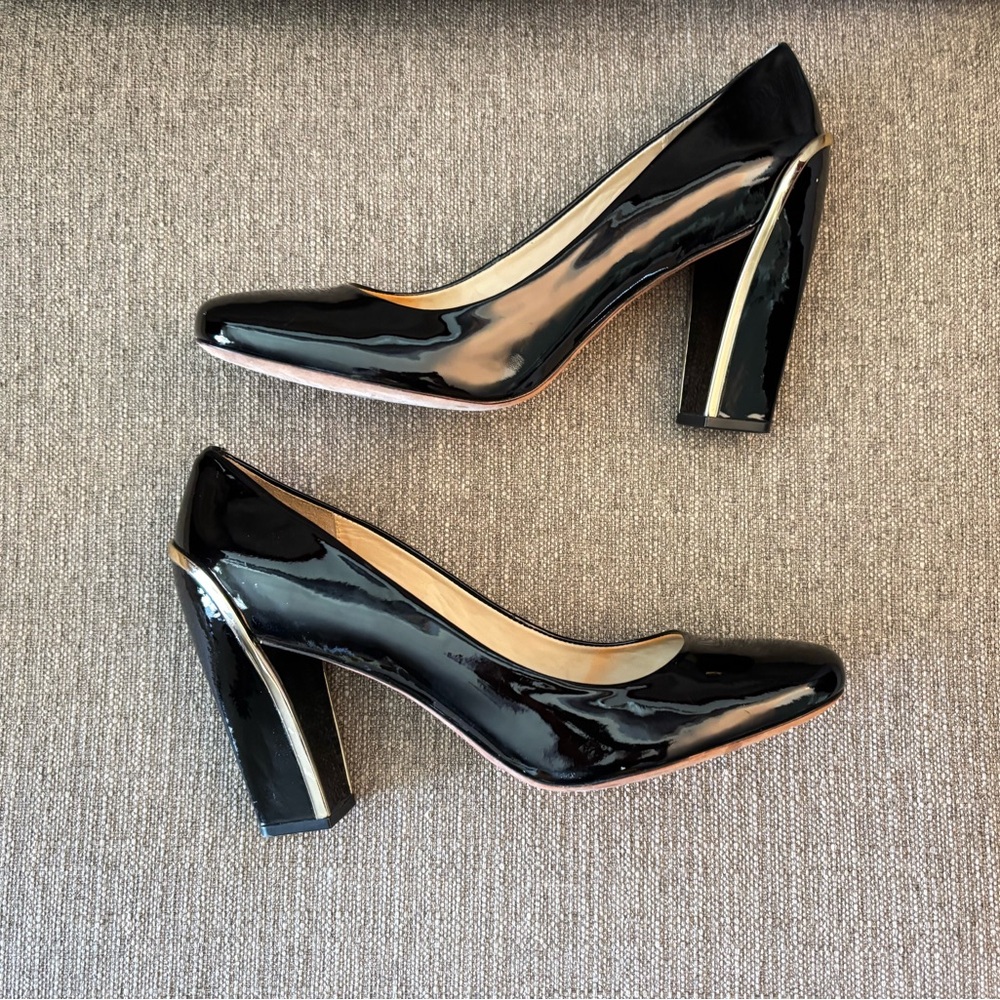 Classic Black Patent Leather Heels